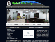 Tablet Screenshot of hotel-melody.com